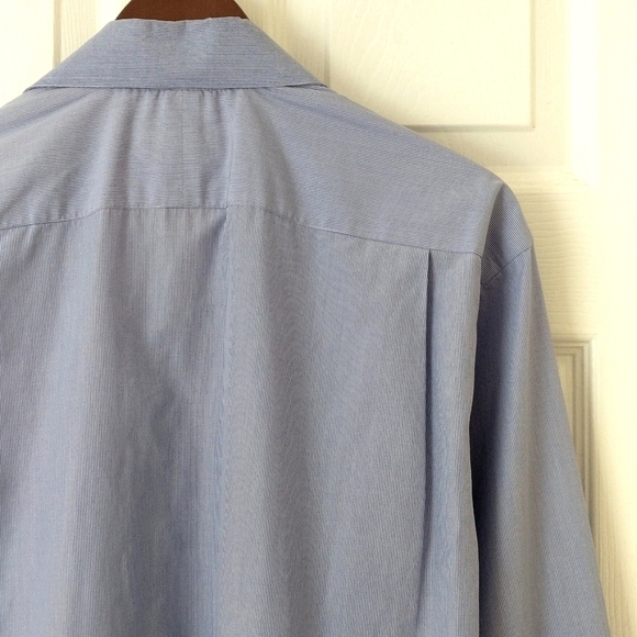 Tommy Bahama Classic Striped Cotton Long Sleeve Button Down Shirt White Blue L - Picture 15 of 15